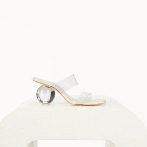 Cult Gaia Nhu Sandal Clear Size 36 NWT